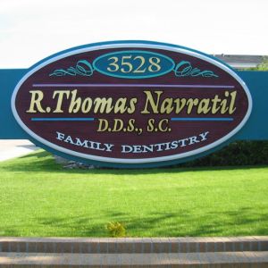 Freestanding Sign for Dr. Thomas Navratil - Dentist