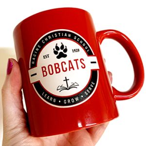 Racine Christian School Bobcats Mug promotional racine 