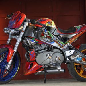 custom artwork graphics airbrushing motorcycle racine