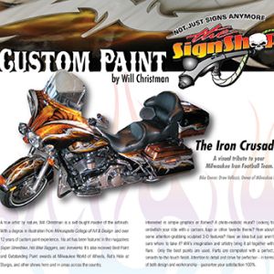 custom paint motorcycle racine airbrush art