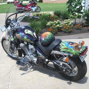 custom paint motorcycle racine