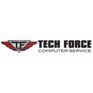 logo design racine tech force computer service